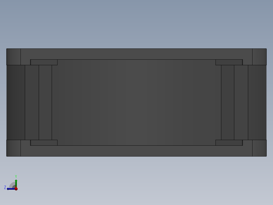 92毫米x92毫米风扇右视图