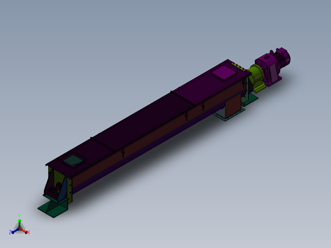 混凝土螺旋式<span style='color: red'>输送机</span>设计