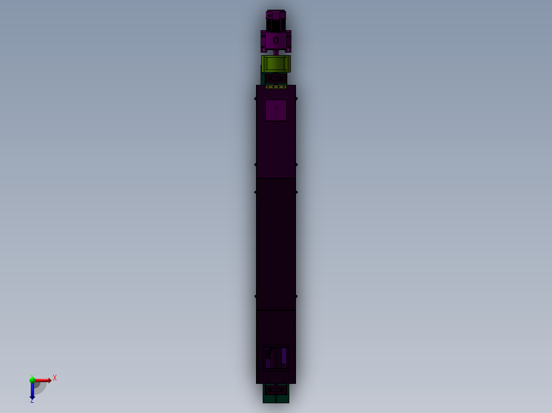 混凝土螺旋式输送机设计俯视图