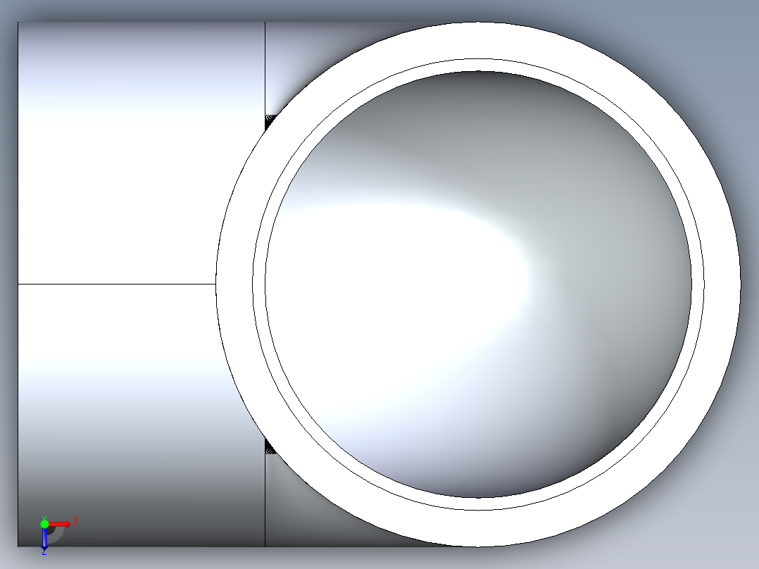 CPVC管件05-Sch80_90Elbow_SxS_9806-040 _4in俯视图