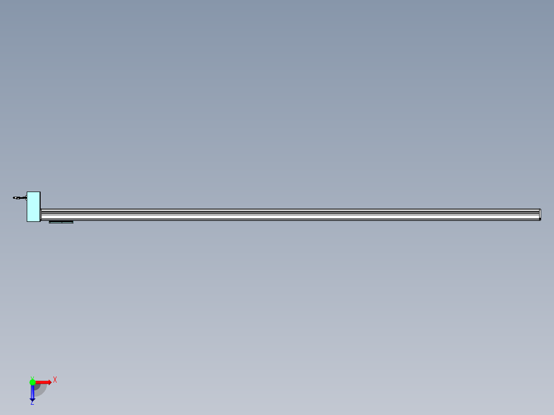 威洛博VBC同步带传动一无尘环境VBC14-L45-S3000-BRD-ZP75-C3俯视图