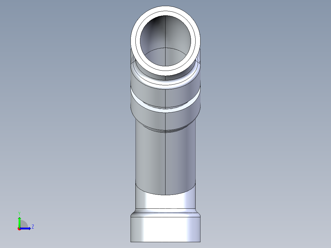 船舶管路系统S11_SeaDrainPLUS_DoubleComboWye-SxSxSxS_37E268201_1-1-2in Sea Drain Plus - Double Wye - SxSxSxS左视图