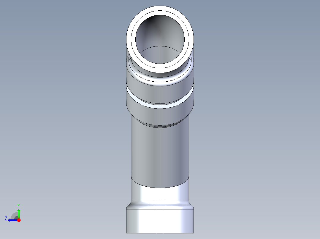 船舶管路系统S11_SeaDrainPLUS_DoubleComboWye-SxSxSxS_37E268201_1-1-2in Sea Drain Plus - Double Wye - SxSxSxS右视图