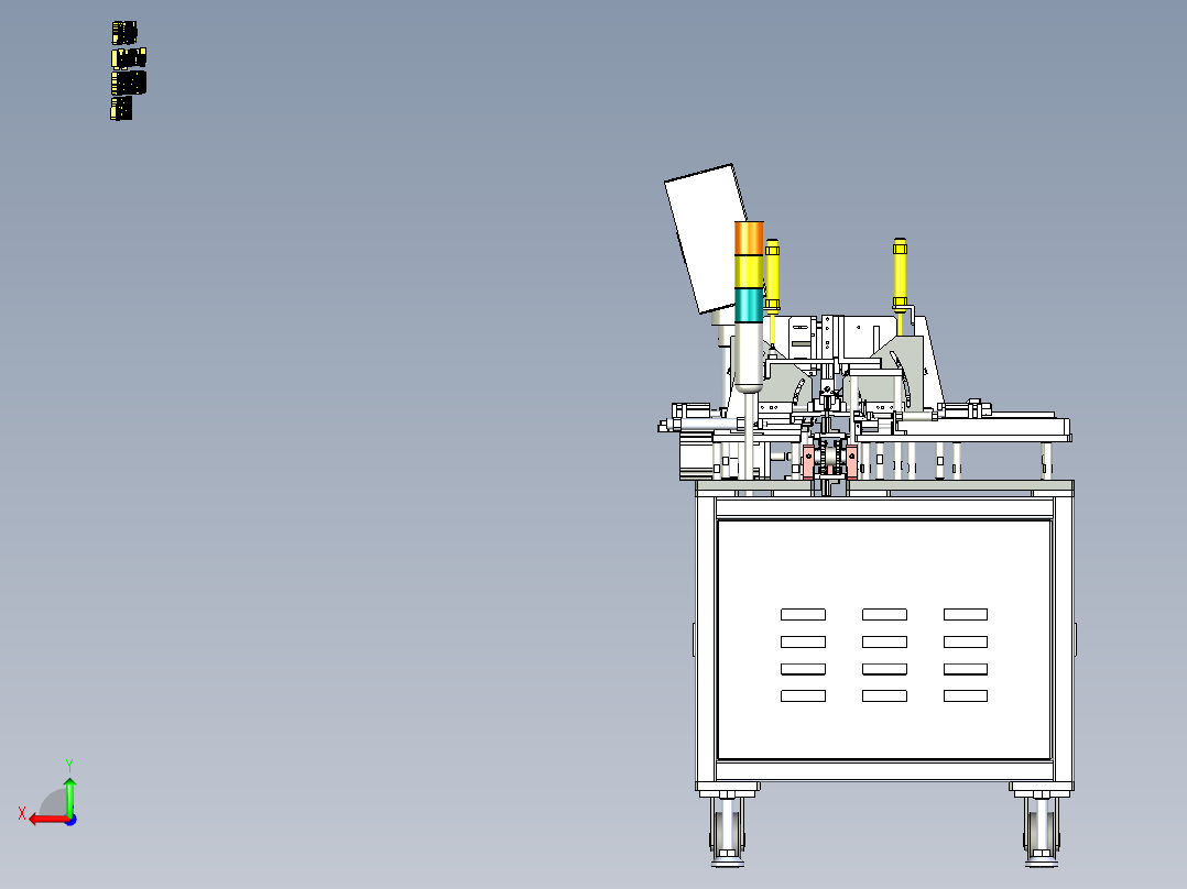 A3_全自动锂电池极耳折弯封盖机SW2010后视图