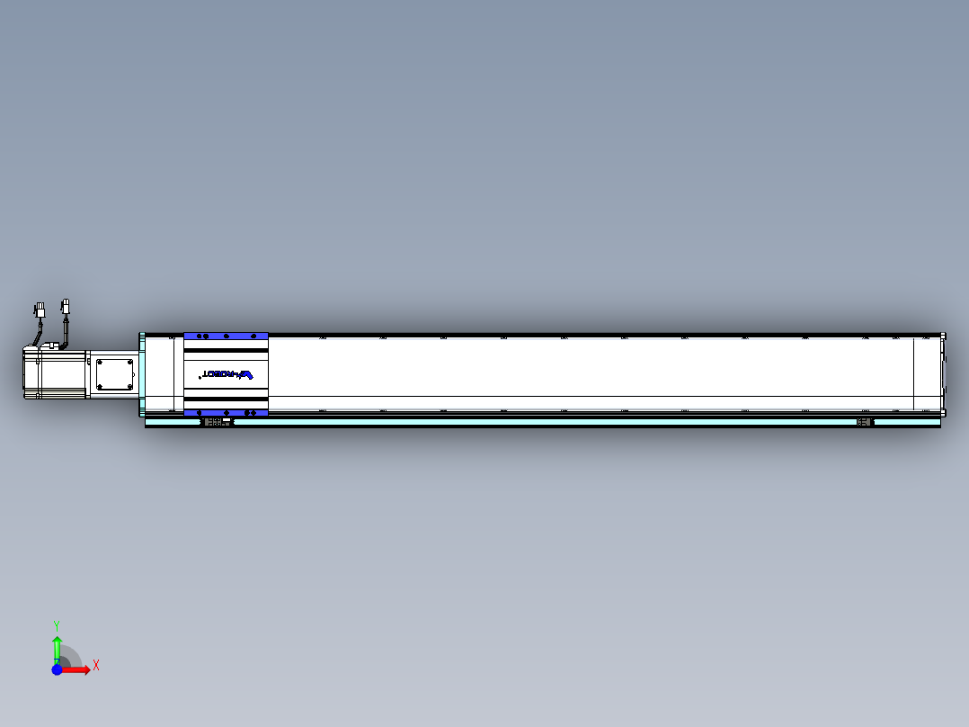 VF丝杆传动-一般环境VF14-Lxx-C-S1050-BC-ZP75-C3前视图