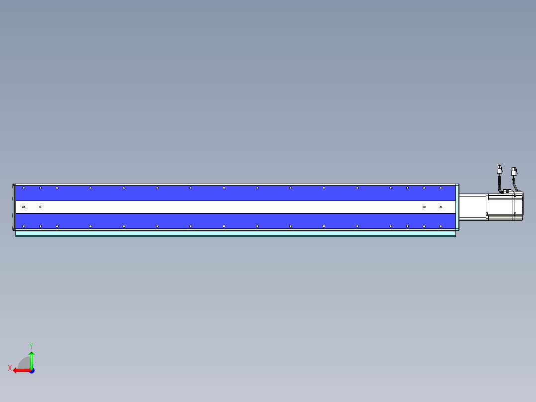 VF丝杆传动-一般环境VF14-Lxx-C-S1050-BC-ZP75-C3后视图