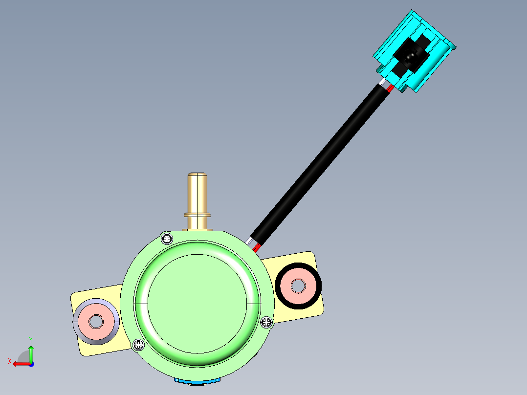 HELLA UP28 电动真空泵后视图