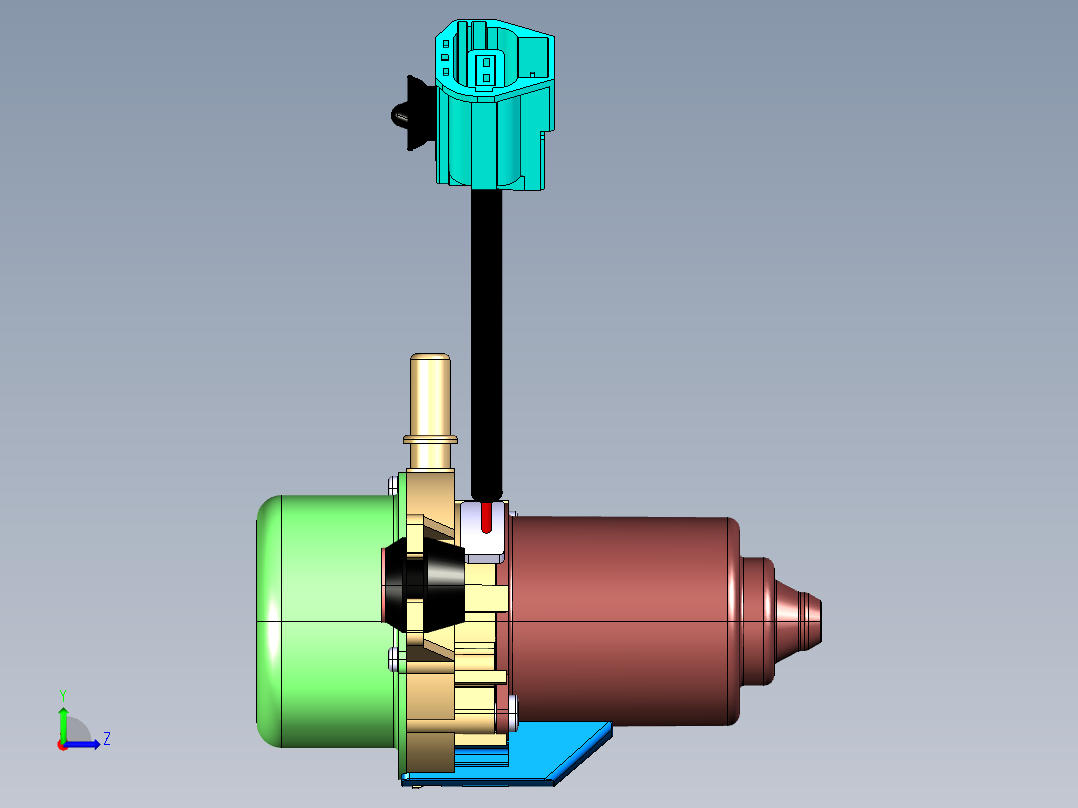 HELLA UP28 电动真空泵左视图