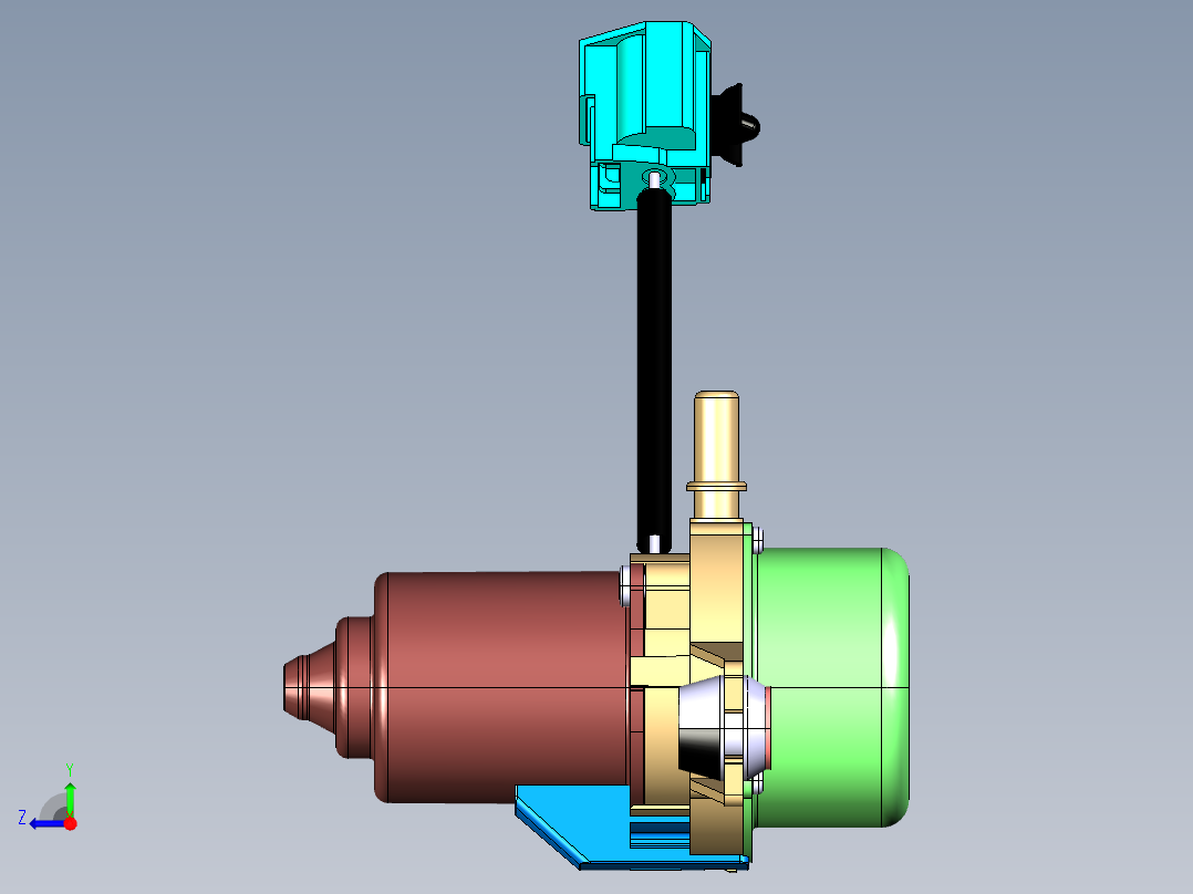 HELLA UP28 电动真空泵右视图