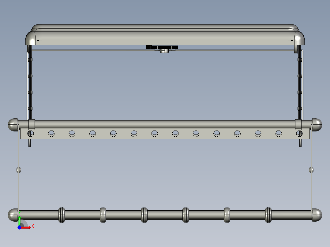 自动晾衣架前视图