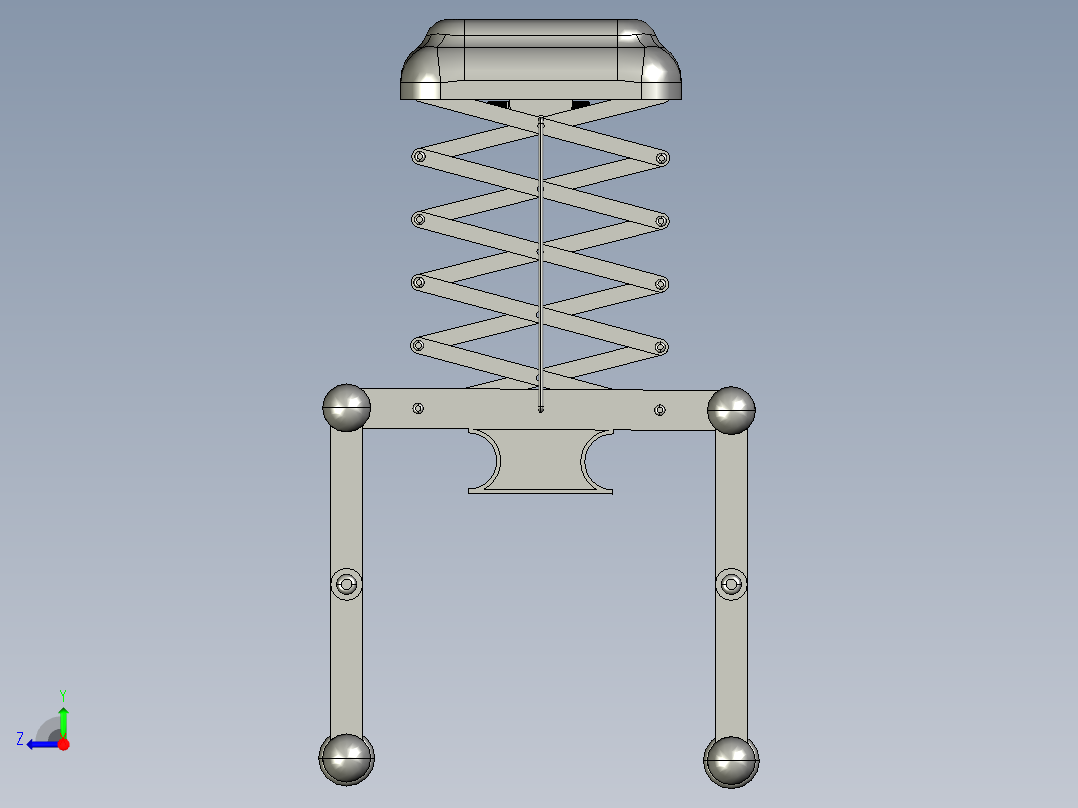自动晾衣架右视图