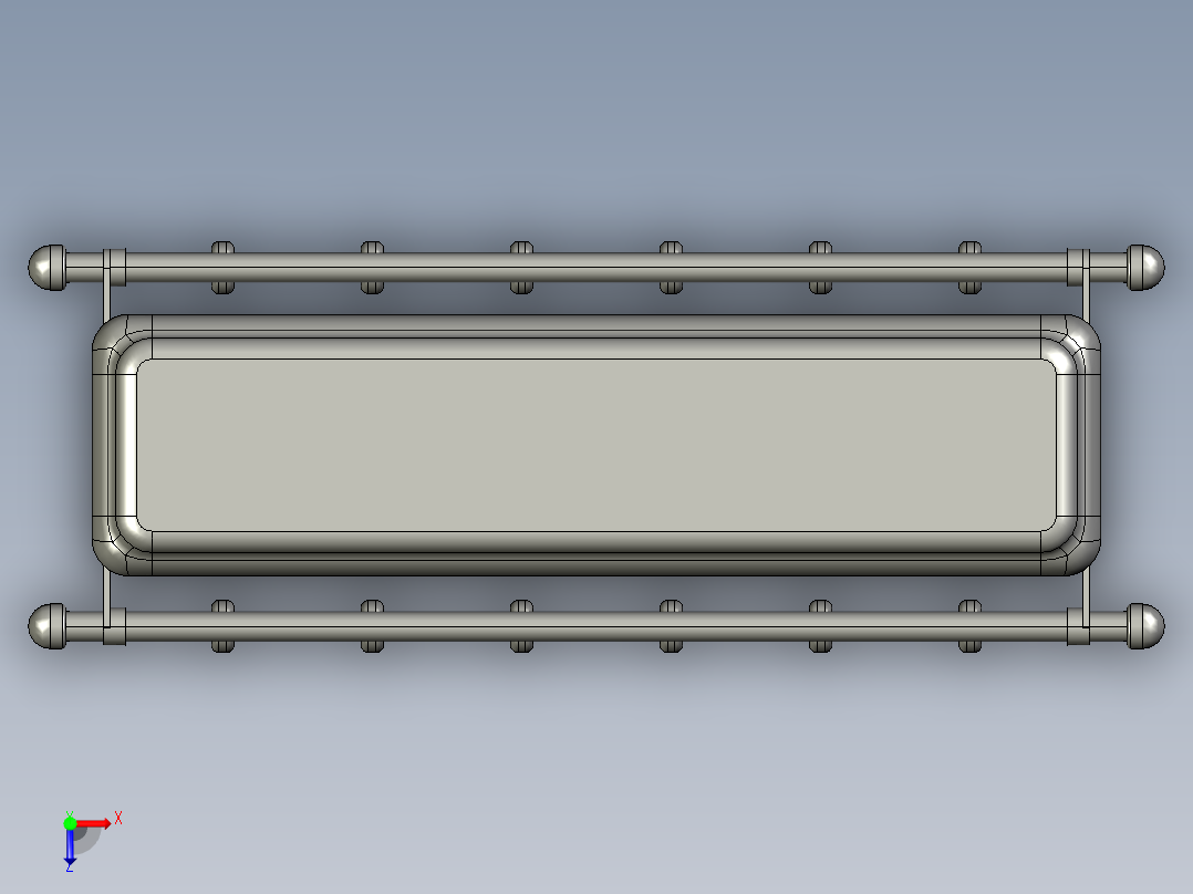 自动晾衣架俯视图