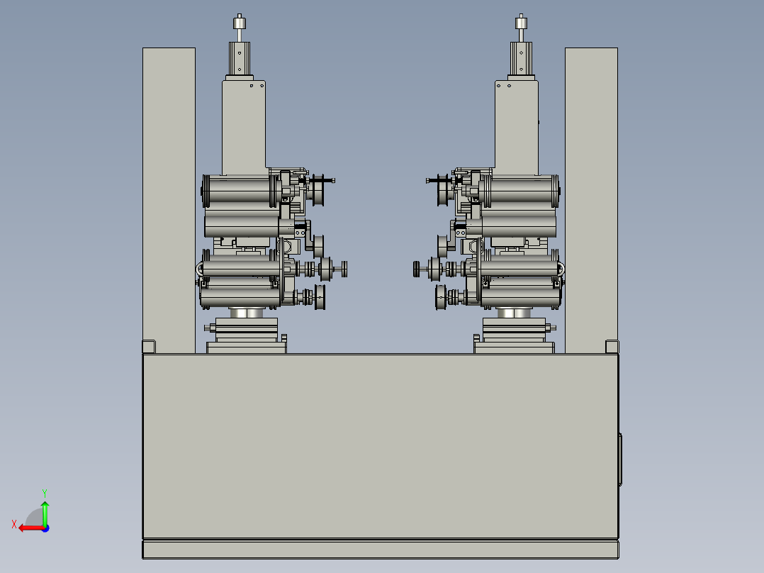 塑料板弯曲制造设备后视图