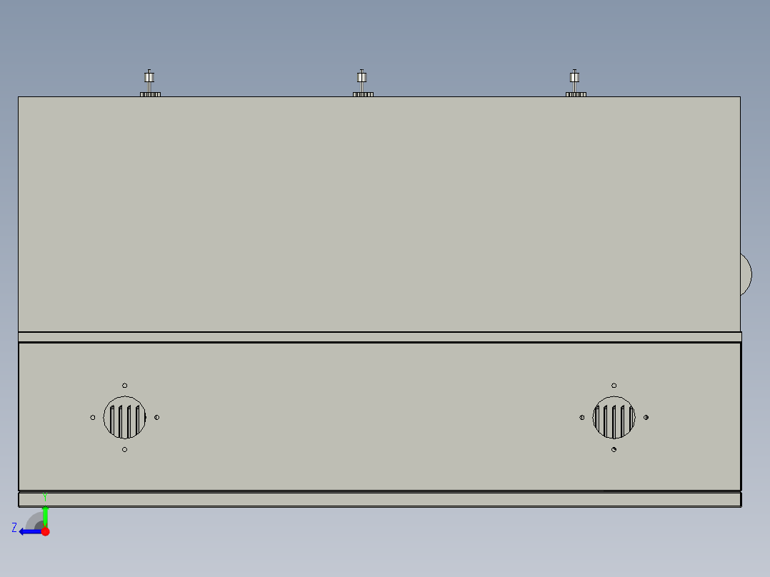 塑料板弯曲制造设备右视图