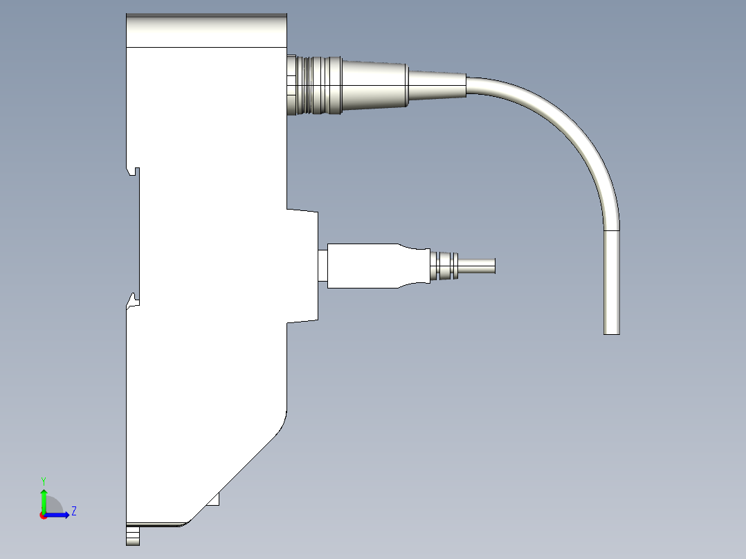 基恩士N-UB_kc图纸模型左视图