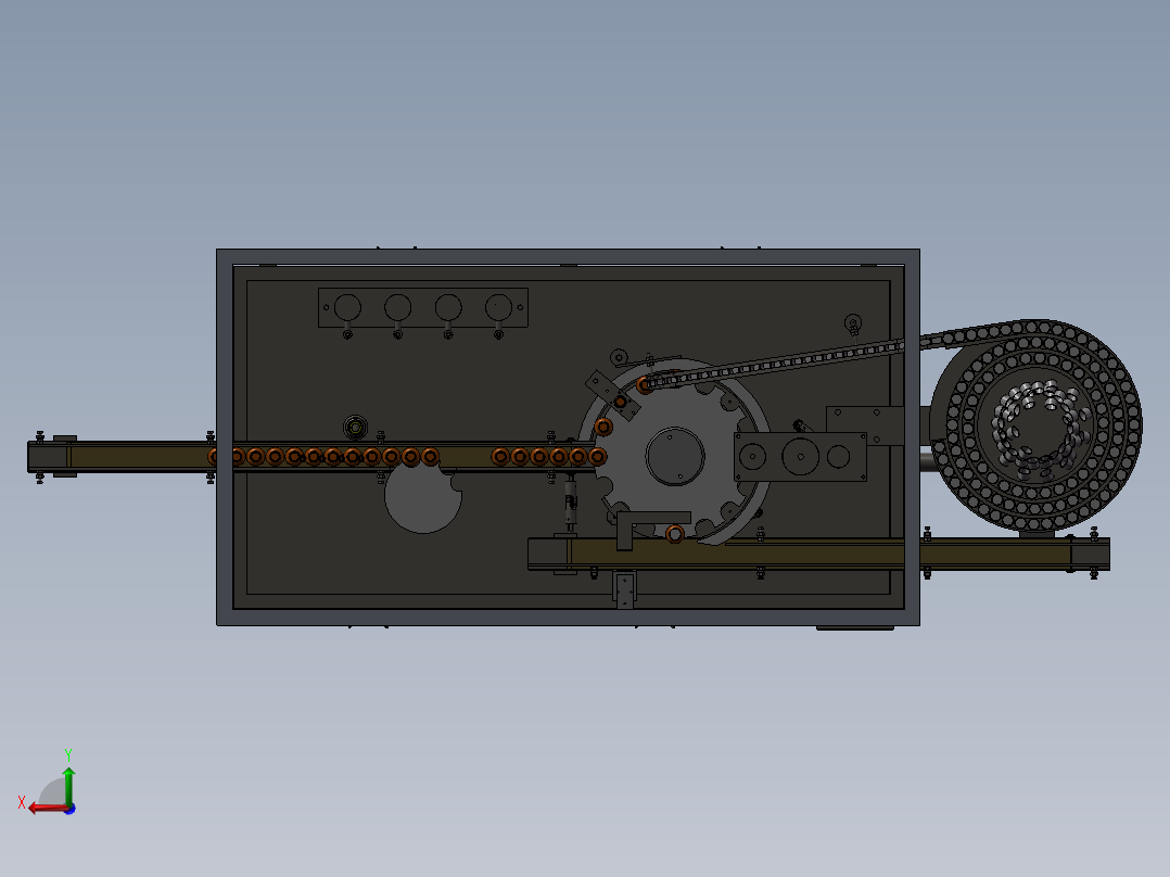 灌装旋盖一体机后视图