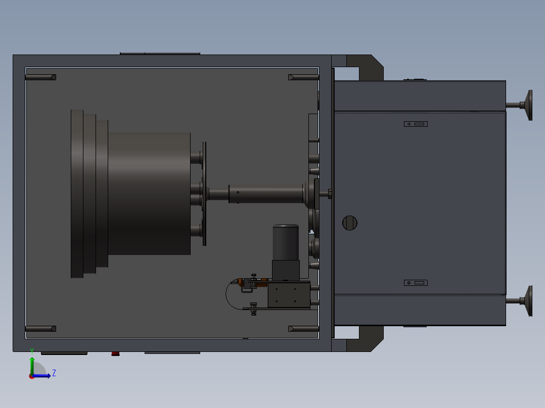 灌装旋盖一体机左视图