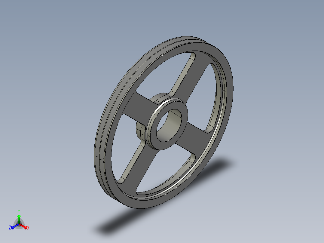 滑轮 SPA-400--stp三维 3d模型设计图