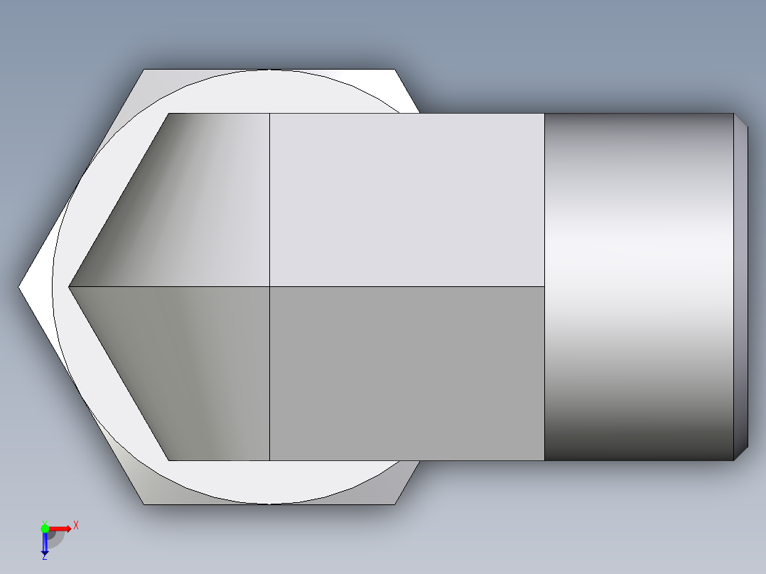 卡套式工业通用硬管接头EO_Assembled_adjustable_standpipe_elbow_EVW16SMOMD71俯视图