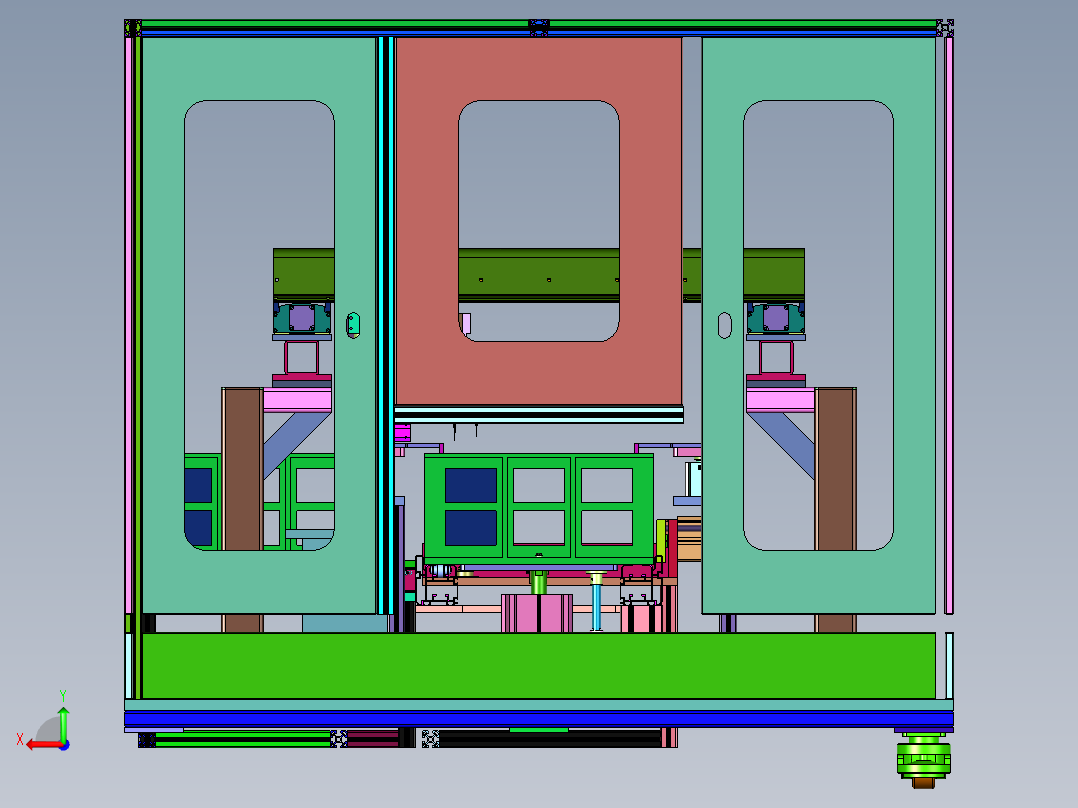 铝合金锂电池机器手激光焊线后视图
