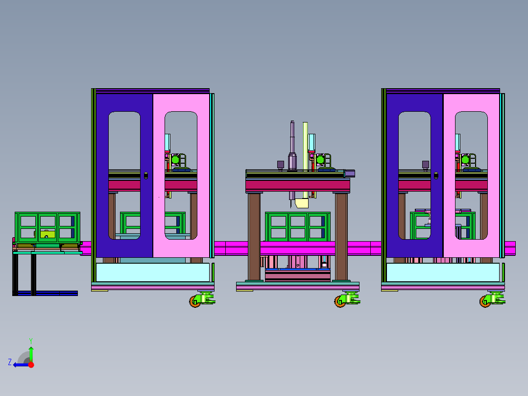 铝合金锂电池机器手激光焊线右视图