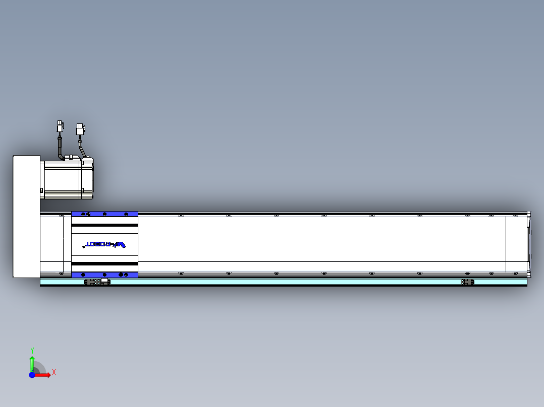 VF丝杆传动-一般环境VF14-Lxx-C-S750-BR-ZP75-C3前视图