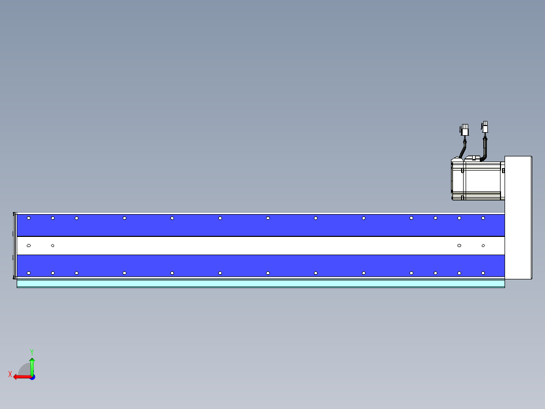 VF丝杆传动-一般环境VF14-Lxx-C-S750-BR-ZP75-C3后视图