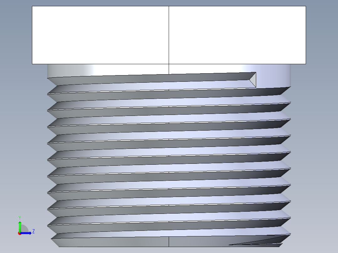 聚氯乙烯配件22-Sch80_Plug_MPT_850-007_0.75in左视图