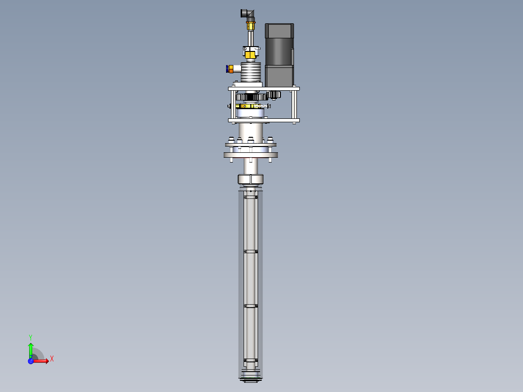 旋转式圆柱形磁控溅射靶1251064前视图