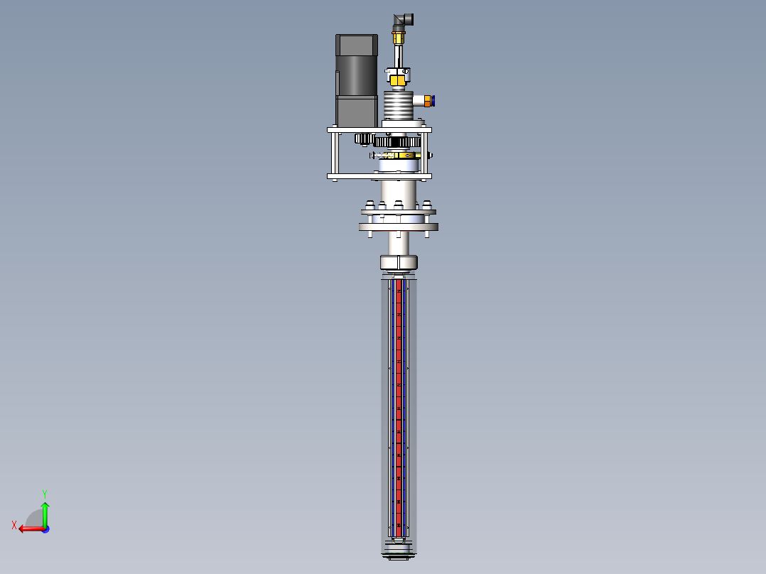 旋转式圆柱形磁控溅射靶1251064后视图