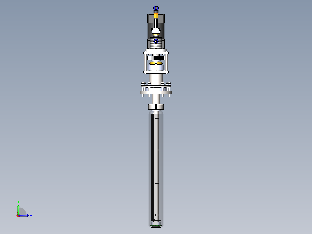 旋转式圆柱形磁控溅射靶1251064左视图