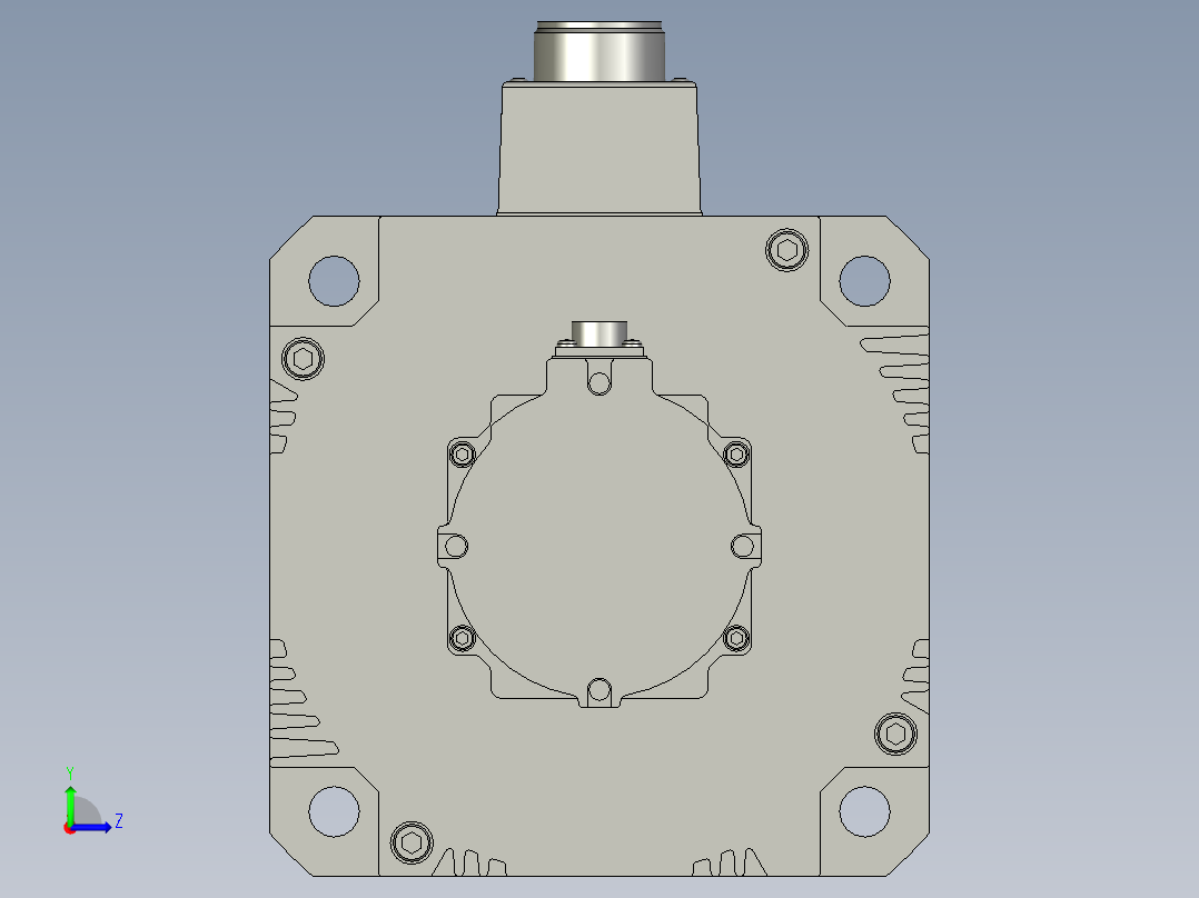 1500W MFME伺服马达左视图