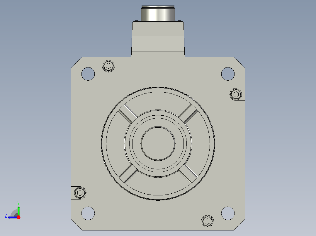 1500W MFME伺服马达右视图