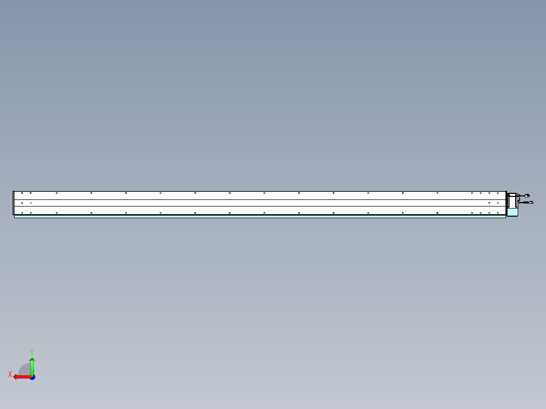 威洛博VBC同步带传动一无尘环境VBC14-L45-S2550-BLD-ZP40-C3后视图