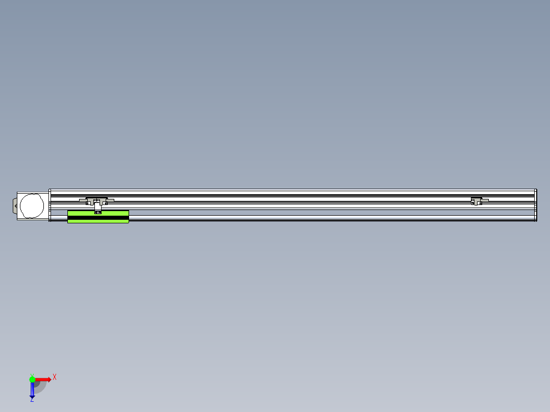 同步带滑台-半封闭B13-L90-S850-L-P40-D3俯视图