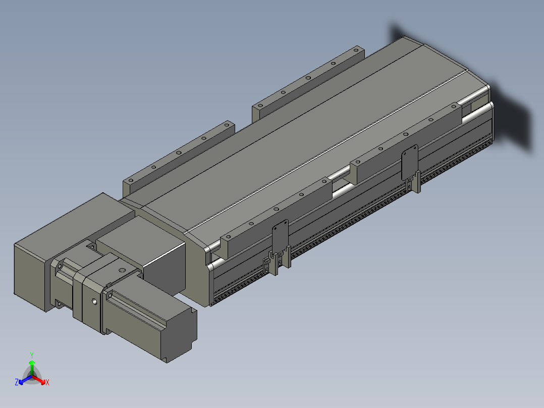 直线模组LHB21-L40-S250-BL设计图纸