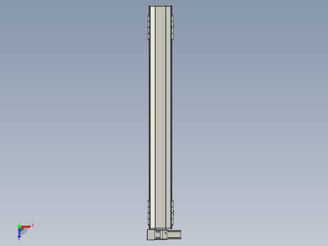 直线模组LHB21-L40-S1650-LU设计图纸俯视图