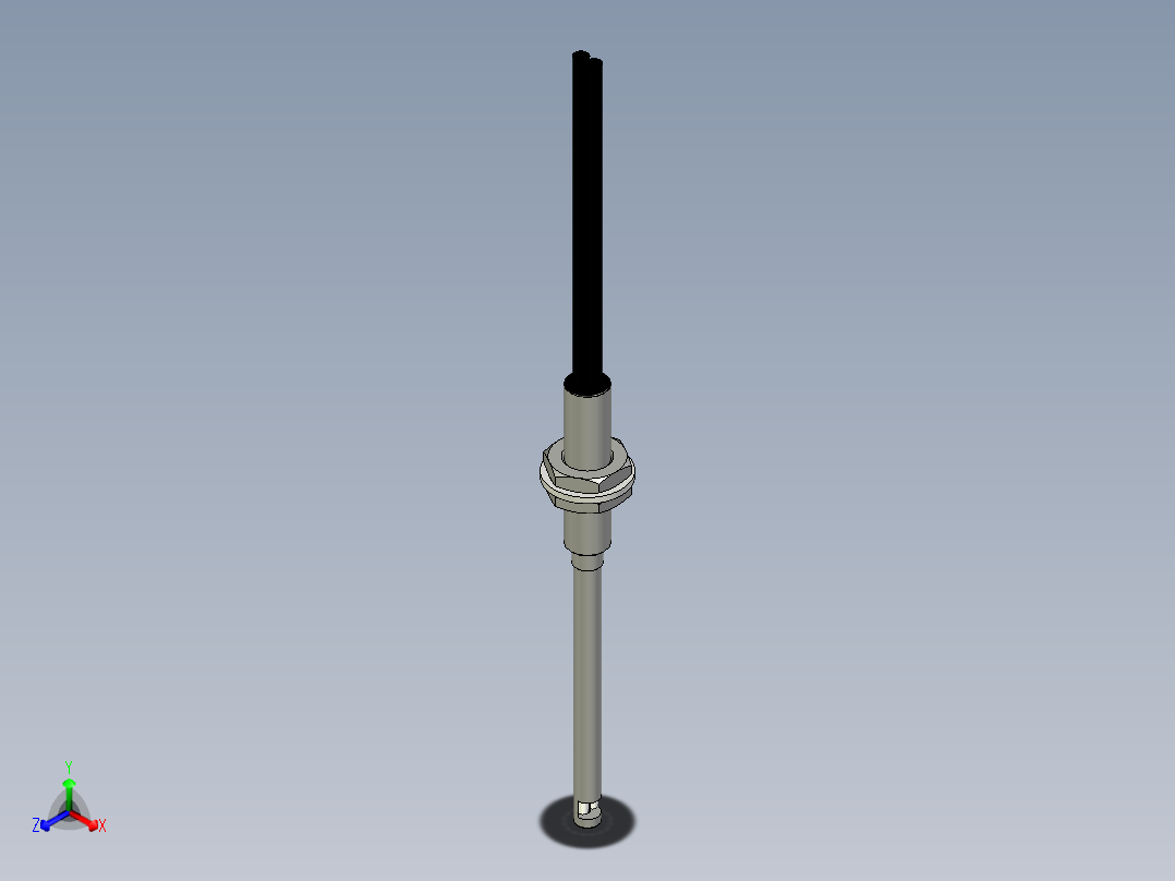 侧视光纤_漫反射型FR-F612-M正等轴测图