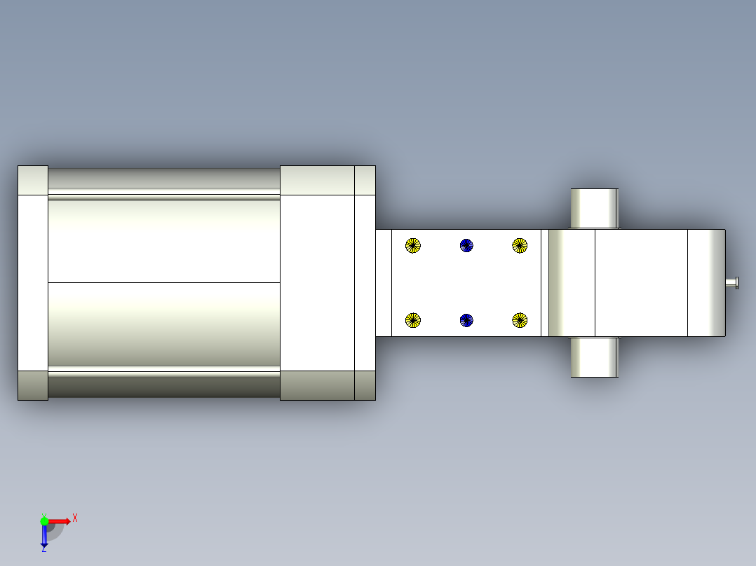 德克斯TUNKERS气缸数模KS_200_2_A00_T12_60GRAD俯视图