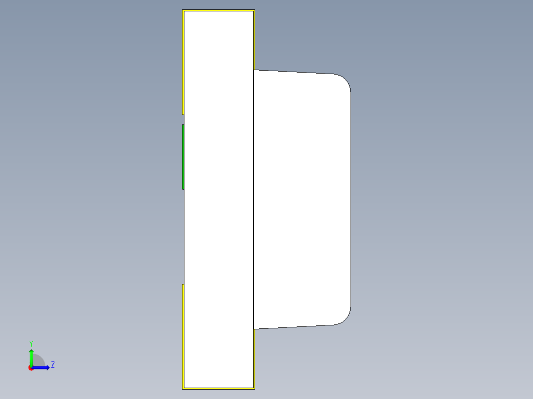 芯片LED的SMD封装0603和0606，高度0.7毫米。单色、双色和三色版本左视图