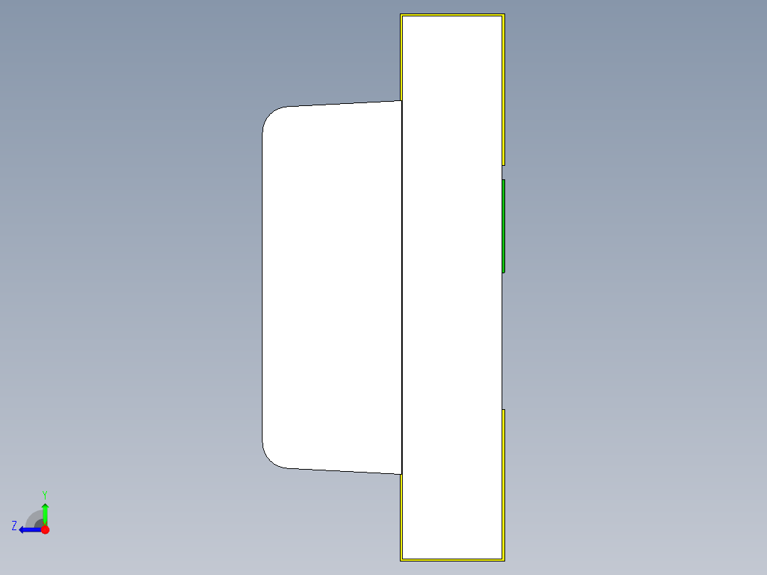芯片LED的SMD封装0603和0606，高度0.7毫米。单色、双色和三色版本右视图