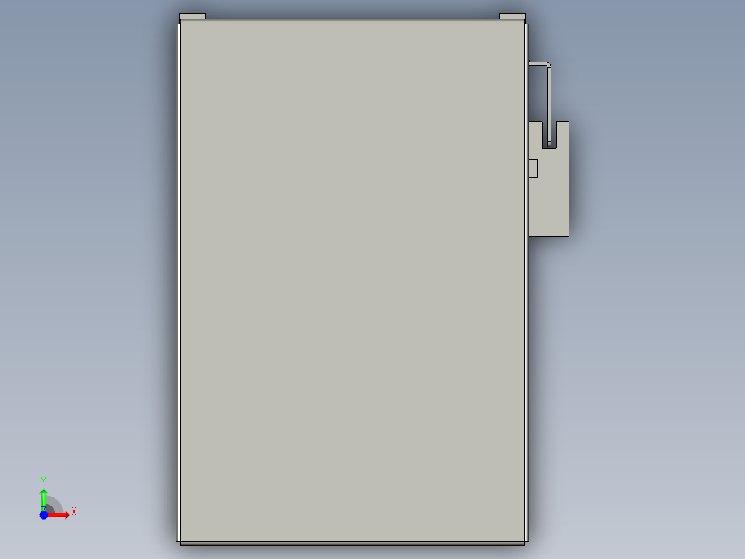 直线模组WG-LHA12-S1250-D设计图纸前视图