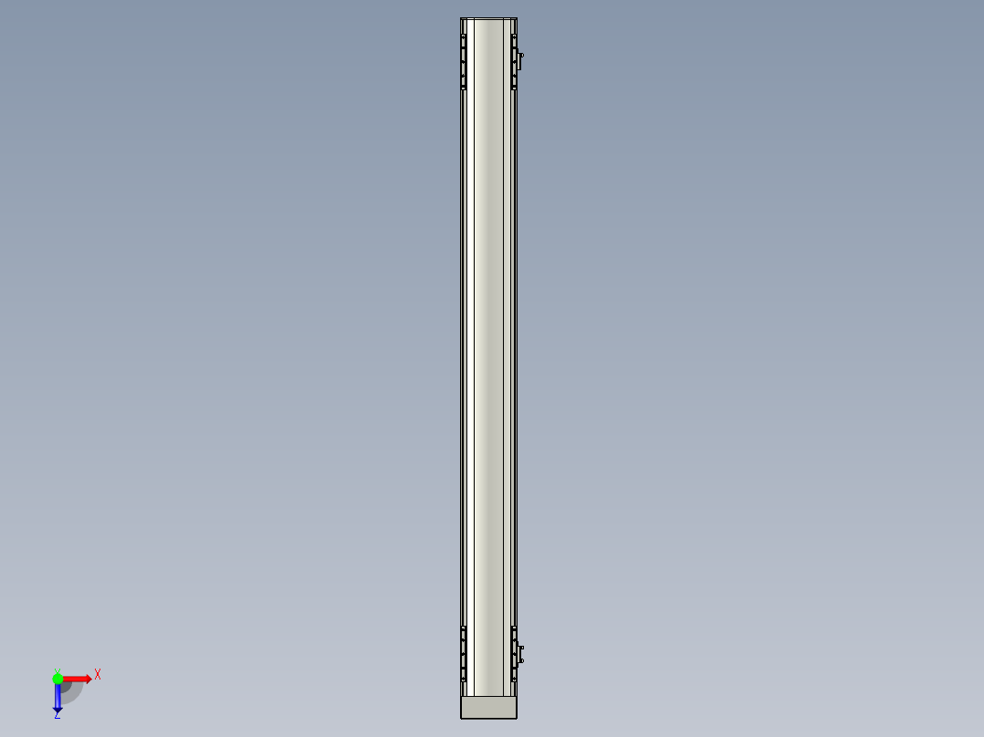直线模组WG-LHA12-S1250-D设计图纸俯视图
