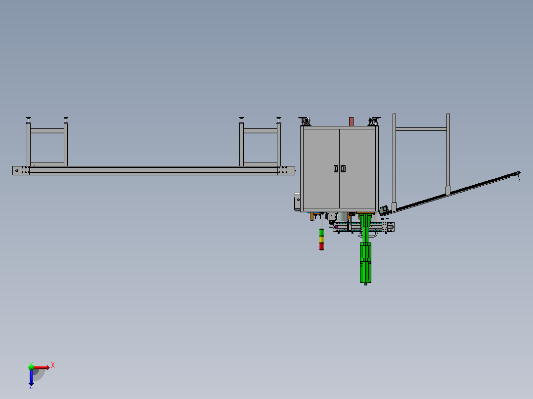 手机充电器外壳超声波自动焊接生产线sw17俯视图