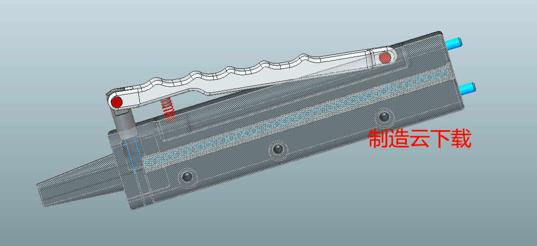 快换弹夹手动上螺母3D模型