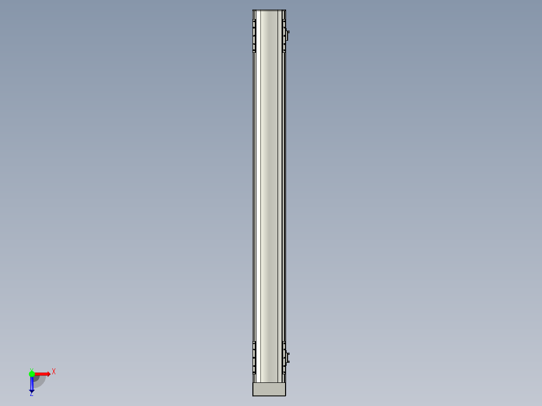 直线模组WG-LHA12-S1150-D设计图纸俯视图
