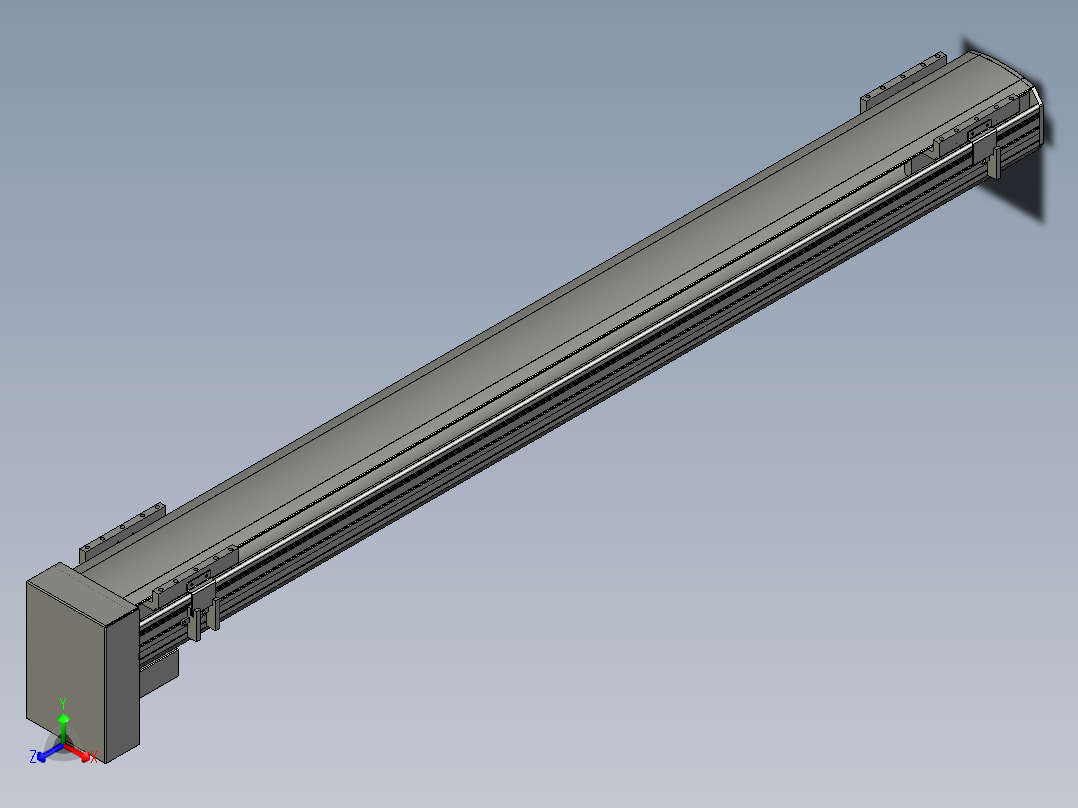 直线模组WG-LHA12-S1150-D设计图纸正等轴测图