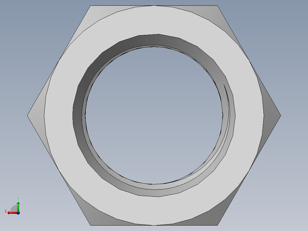 DIN 934 螺母-M80 Nut.SLDPRT后视图