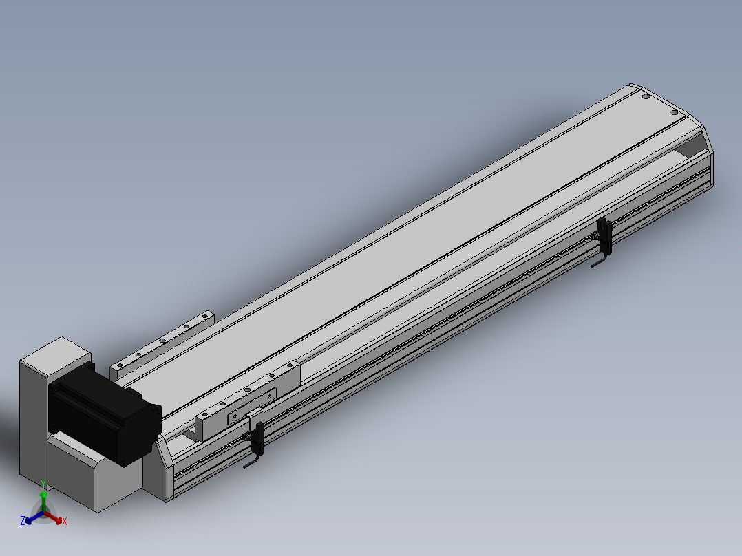 精密模组MT140-L110-500-LU-M40-C4正等轴测图