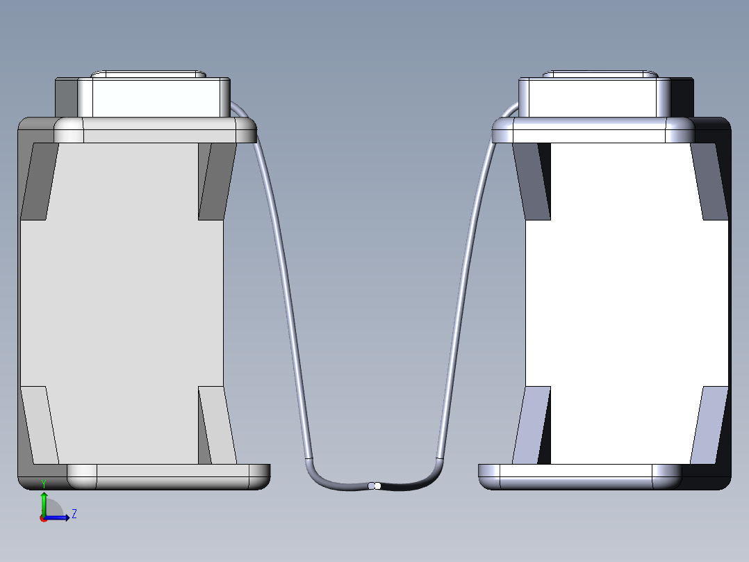 虚拟腹腔镜模型左视图